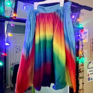 Rainbow skirt! Unique Vintage